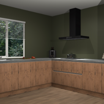 Astoria eiken greeploze keuken Letland 32116