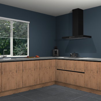 Astoria eiken greeploze keuken Letland 32119