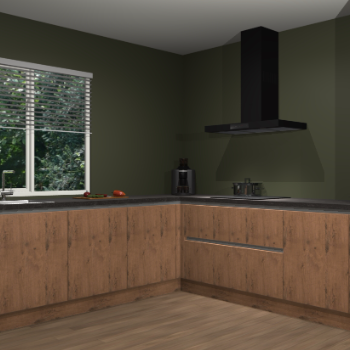 Astoria eiken greeploze keuken Letland 32122