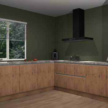 Astoria eiken greeploze keuken Letland 32128