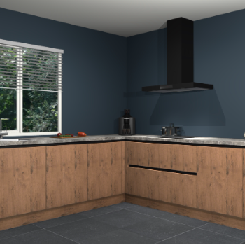 Astoria eiken greeploze keuken Letland 32131