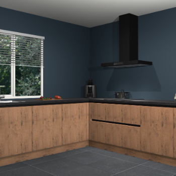 Astoria eiken greeploze keuken Letland 32143