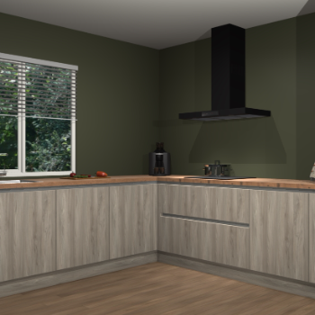 Vuren greeploze keuken Letland 32242