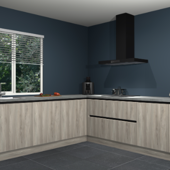 Vuren greeploze keuken Letland 32251