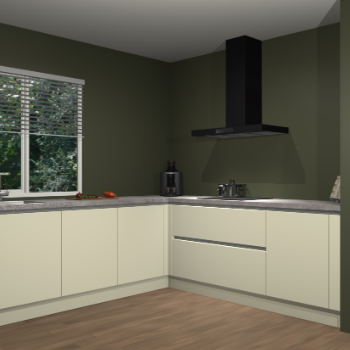 Magnolia greeploze keuken Letland 32322