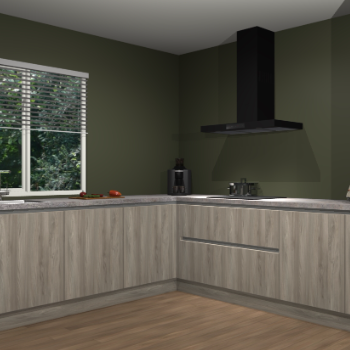 Vuren greeploze keuken Letland 32266