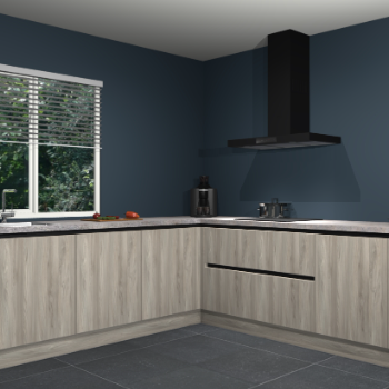 Vuren greeploze keuken Letland 32269