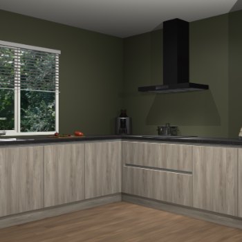 Vuren greeploze keuken Letland 32272