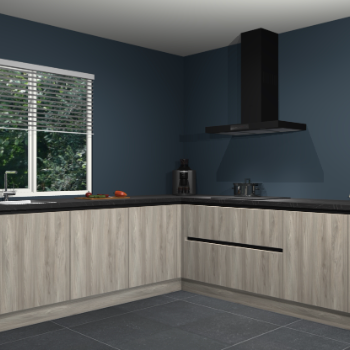 Vuren greeploze keuken Letland 32275