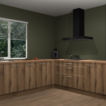 Gouden eiken keuken Letland 32340