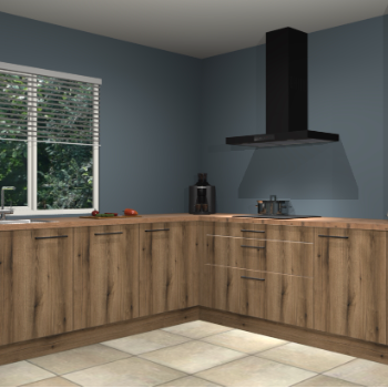 Gouden eiken keuken Letland 32343