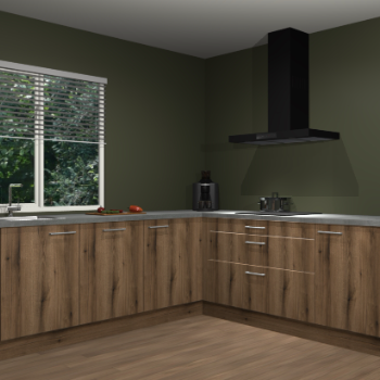 Gouden eiken keuken Letland 32346