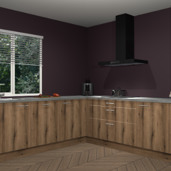 Gouden eiken keuken Letland 32347