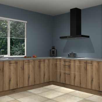 Gouden eiken keuken Letland 32349