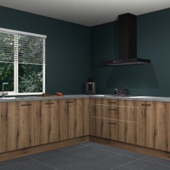 Gouden eiken keuken Letland 32350