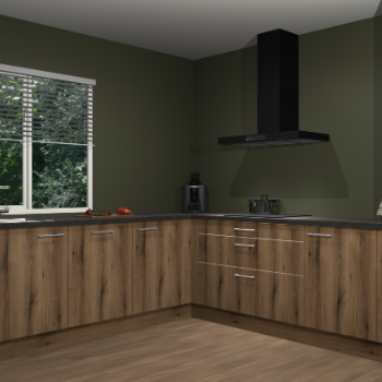 Gouden eiken keuken Letland 32352