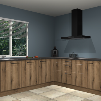 Gouden eiken keuken Letland 32355