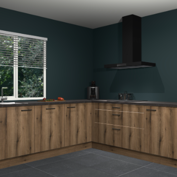 Gouden eiken keuken Letland 32356