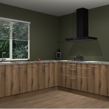 Gouden eiken keuken Letland 32358