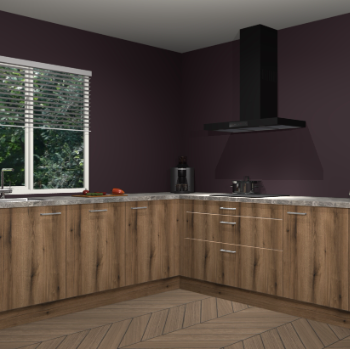 Gouden eiken keuken Letland 32359