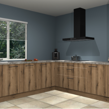 Gouden eiken keuken Letland 32361