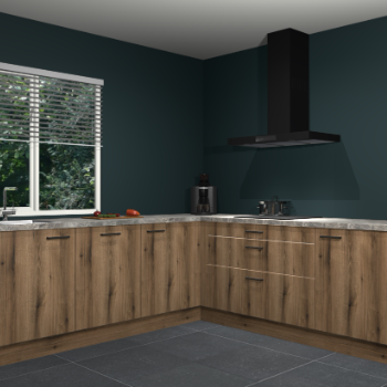 Gouden eiken keuken Letland 32362