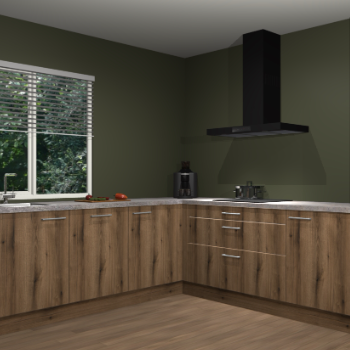 Gouden eiken keuken Letland 32364