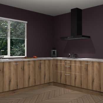 Gouden eiken keuken Letland 32365