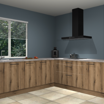 Gouden eiken keuken Letland 32367