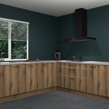 Gouden eiken keuken Letland 32368