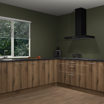 Gouden eiken keuken Letland 32370