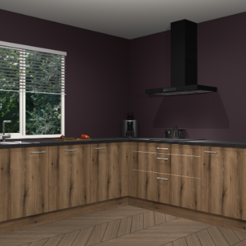 Gouden eiken keuken Letland 32371