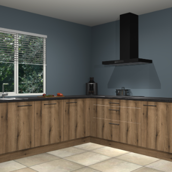 Gouden eiken keuken Letland 32373