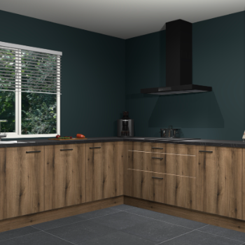 Gouden eiken keuken Letland 32374