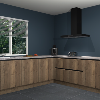 Chocolade eiken greeploze keuken Letland 32409