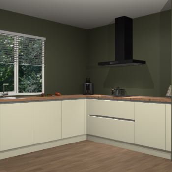 Magnolia greeploze keuken Letland 32527