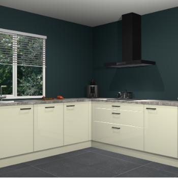 Magnolia hoogglans keuken Letland 32550