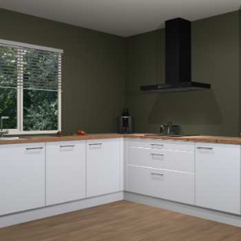 Sneeuwwitte keuken Letland 32616