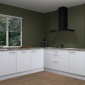 Sneeuwwitte keuken Letland 32634