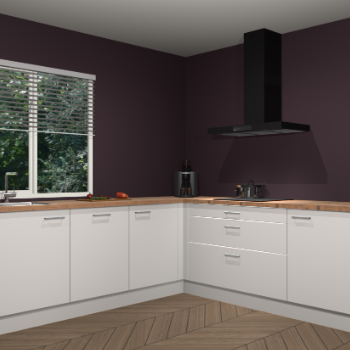 Zijdegrijze keuken Letland 32661