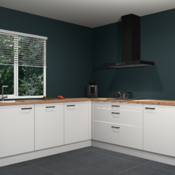 Zijdegrijze keuken Letland 32664