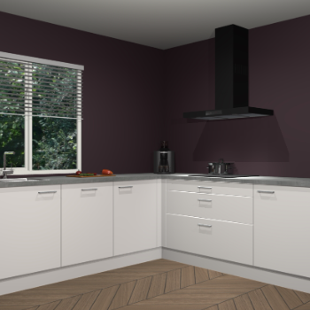 Zijdegrijze keuken Letland 32667