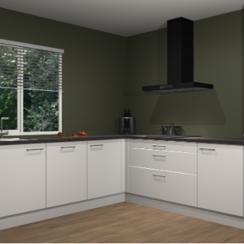 Zijdegrijze keuken Letland 32672