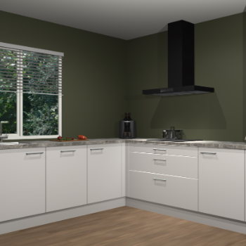 Zijdegrijze keuken Letland 32678