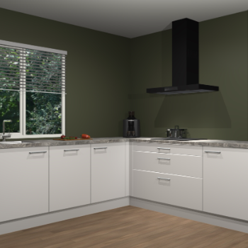 Zijdegrijze keuken Letland 32684