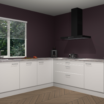 Zijdegrijze keuken Letland 32685