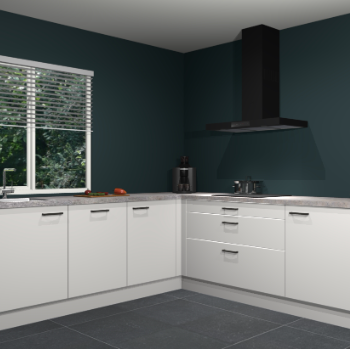 Zijdegrijze keuken Letland 32688