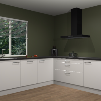 Zijdegrijze keuken Letland 32690