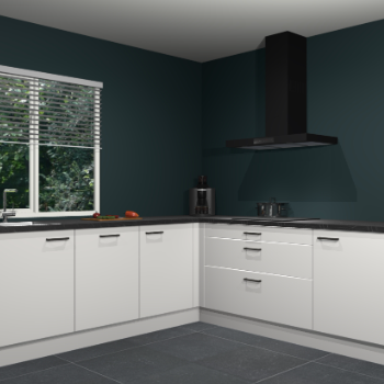 Zijdegrijze keuken Letland 32694