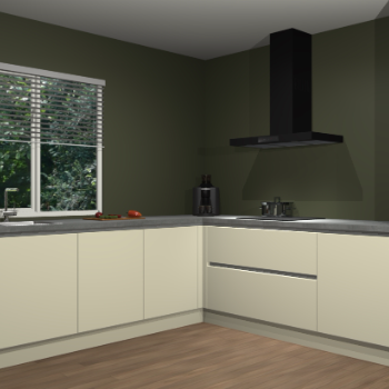 Magnolia greeploze keuken Letland 32758